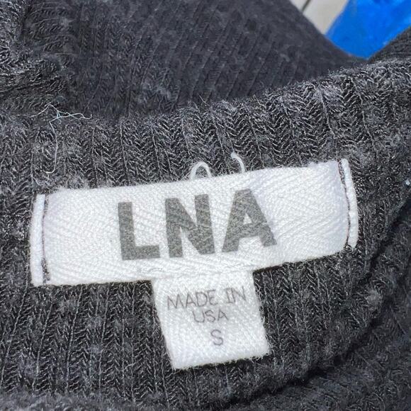 LNA Revolve Chriselle Ribbed Knit Tank Dress in Black  Size Small - Picture 6 of 7